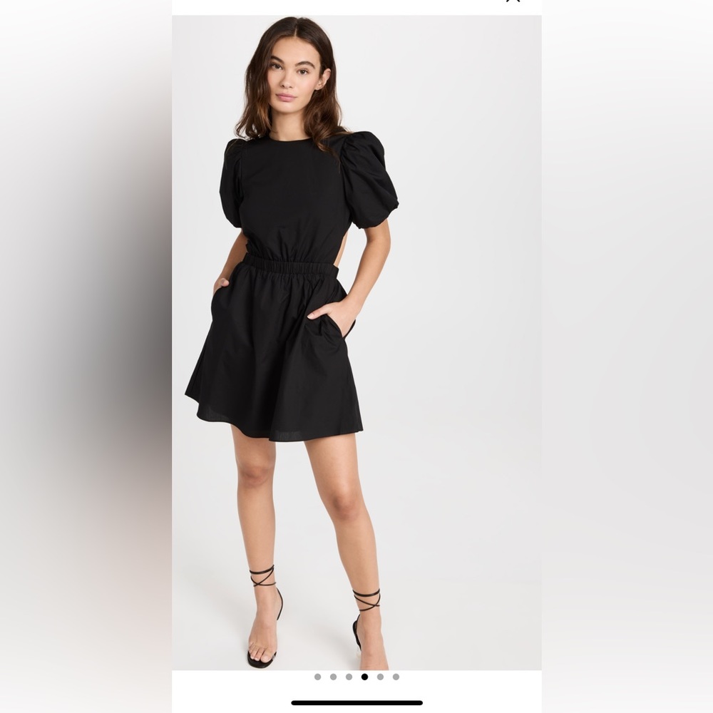 NWT English Factory Cut-Out Poplin Mini Dress - Picture 3 of 10